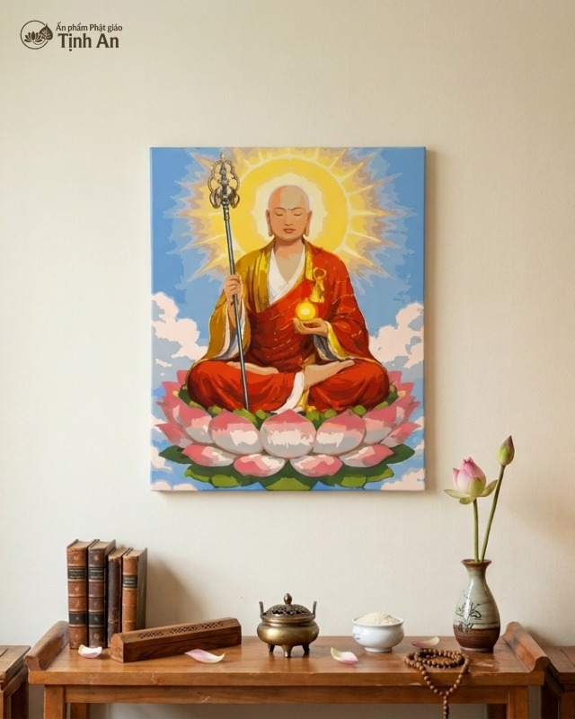 Địa Tạng Bồ Tát hiện tướng Tỳ kheo