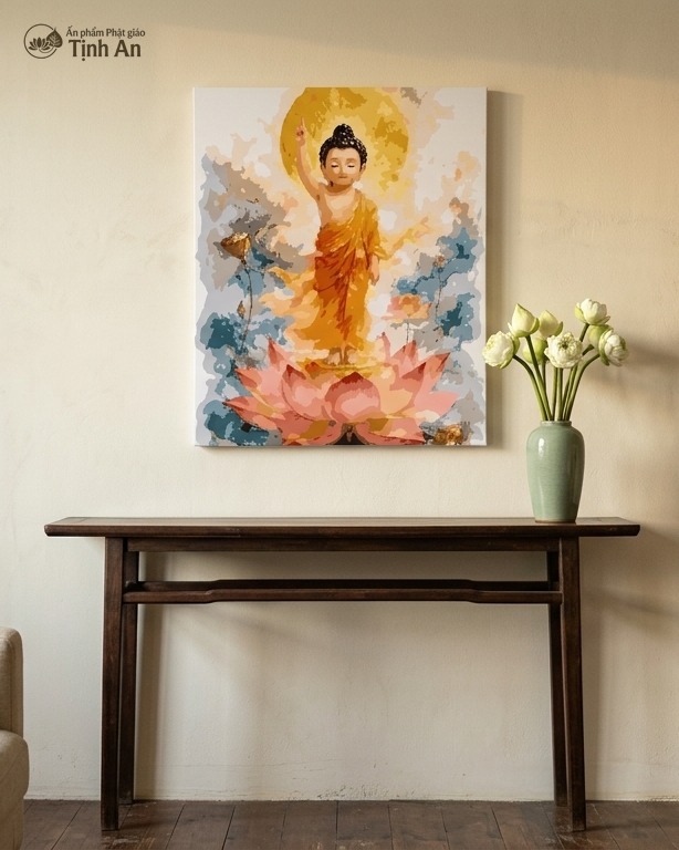 Đức Phật Thích Ca đản sanh trên đài sen